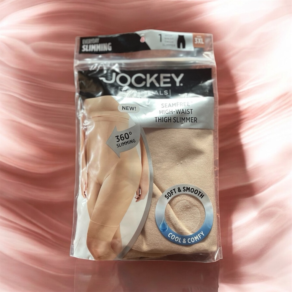 Jockey Seamfree High-Waist Thigh Slimmer - Beige Plus Size 3X New in Packaging - Picture 3 of 9